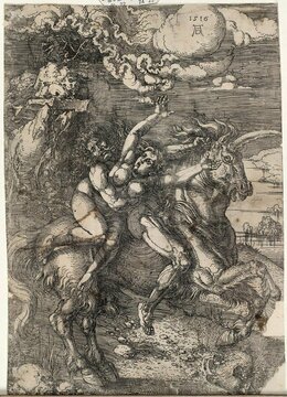 Альбрехт Дюрер. Похищение на единороге. 1516.