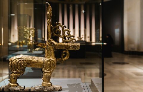 Центр зала. Олени