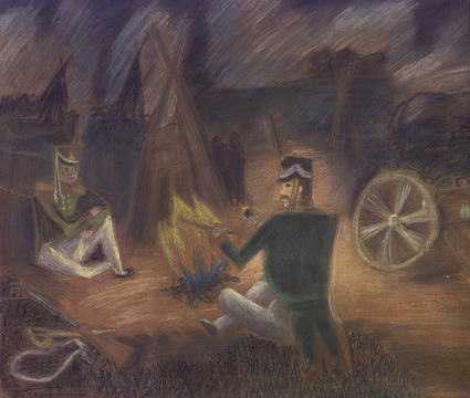 Иллюстрация к стихотворению М.Ю. Лермонтова «Бородино»