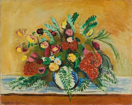 Анри Матисс. «Букет цветов в белой вазе»