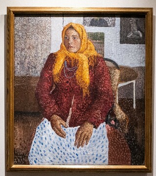 Владимир Бурлюк. Девушка в желтом платке. 1906–1907