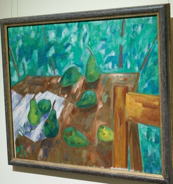 Михаил Ларионов. Натюрморт с зелеными грушами. Около 1907