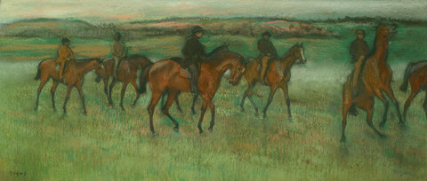 Эдгар Дега. «Проездка скаковых лошадей»