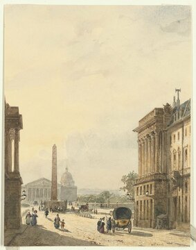 Зал 6. Франсуа Этьен Вильре. Вид на площадь Согласия в Париже