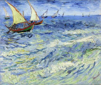 Винсент ван Гог. Море в Сент-Мари. 1888