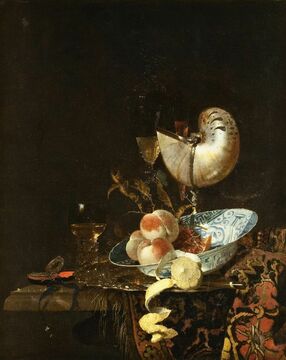 Willem Kalf. Still Life with Mother of Pearl Cup