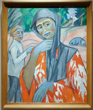 Михаил Ларионов. Проходящая женщина. 1909