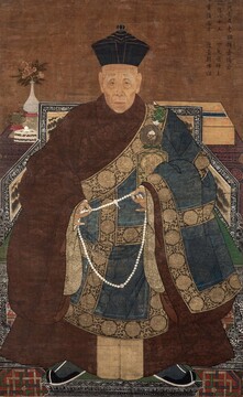 Портрет буддийского патриарха Чанмэй-лаоцзу. Китай. XVII век