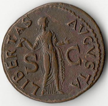 Римская империя. Клавдий (41–54 н.э.). Рим. Асс. Бронза. 42 н.э. и позже.