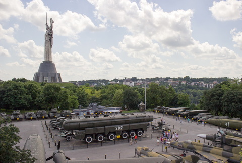 War Museum. Exhibition of the military vehicles