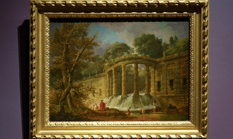 Юбер Робер. «Павильон с каскадом»