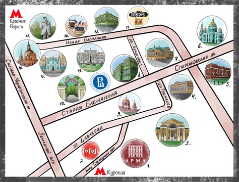 Around HSE - Staraya Basmannaya