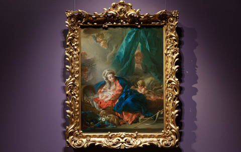 Франсуа Буше. «Мадонна с младенцем и маленьким Иоанном Крестителем (Рождество)»