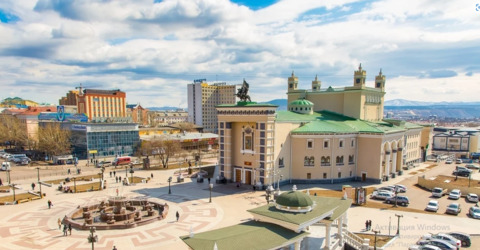 乌兰乌德历史中心。