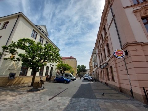 Place where the house of the Tec family used to be - former Pijarska Street
