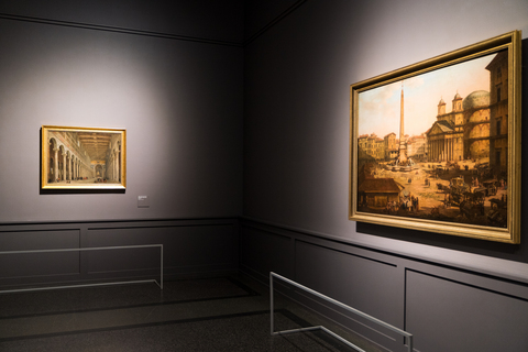 Джованни Паоло Панини. Внутренний вид церкви Сан Паоло Фуори ле Мура в Риме. Около 1750