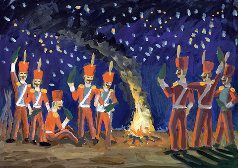 И слышно было до рассвета, Как ликовал француз…