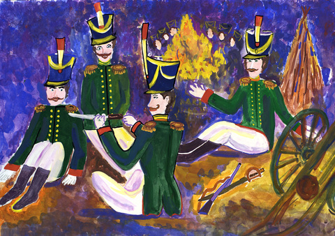 Кто штык точил, ворча сердито…