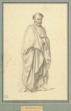 Зал 7. Поль Деларош. Этюд фигуры св. Петра