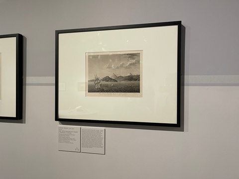 Зал 2. Козьма Ческий. Вид Петропавловской гавани с морской стороны По оригиналу Вильгельма Готтлиба Тилезиуса фон Тиленау Иллюстрация к изданию «Атлас к путешествию вокруг света капитана Крузенштерна» 