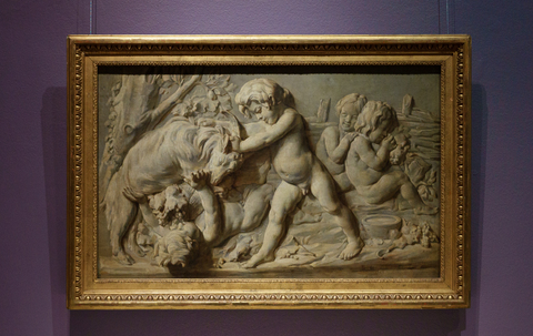 Жан-Батист Симеон Шарден. «Натюрморт, изображающий барельеф Бушардона “Осень”»