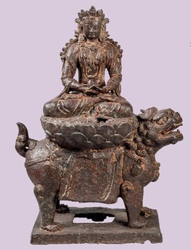 Манджушри Симханада (Вэньшу). Китай. XII век