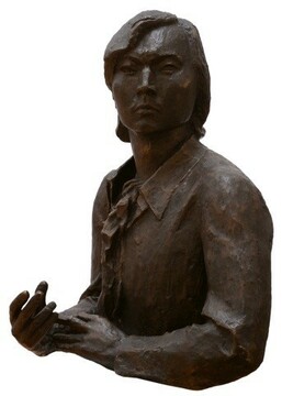 Тулеген Досмагамбетов. Портрет Олжаса Сулейменова. 1977. Бронза.