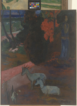 Поль Гоген. Terari maruru. Пейзаж с двумя козами