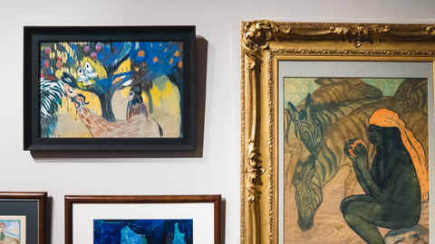 Мартирос Сергеевич Сарьян. У гранатового дерева