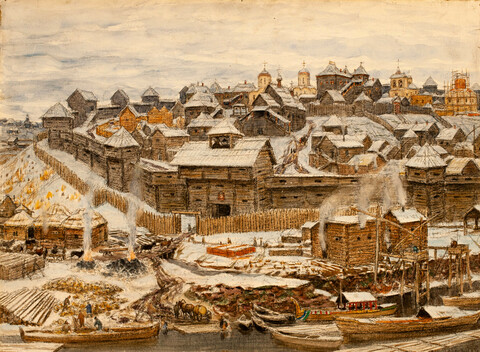 Облик деревянной Москвы времен Ивана Калиты