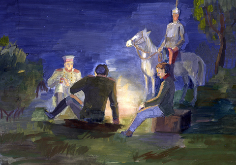 Но тих был наш бивак открытый…