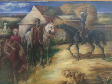 Магауя Аманжолов «Весна в зимовье Арина». 1980