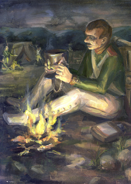 Кто кивер чистил весь избитый…