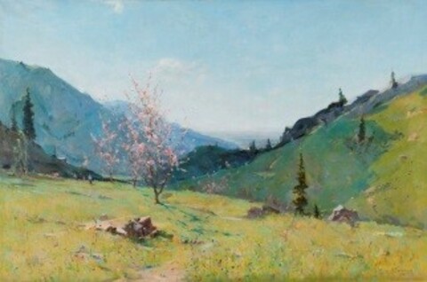 Нурбек Тансыкбаев. Весна. 1958. Холст, масло.