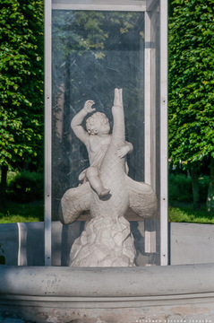 Розовый фонтан